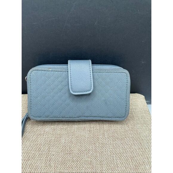 Vera Bradley Set Crossbody Bag and Wallet Gray RFID Adjust Strap - Picture 3 of 16